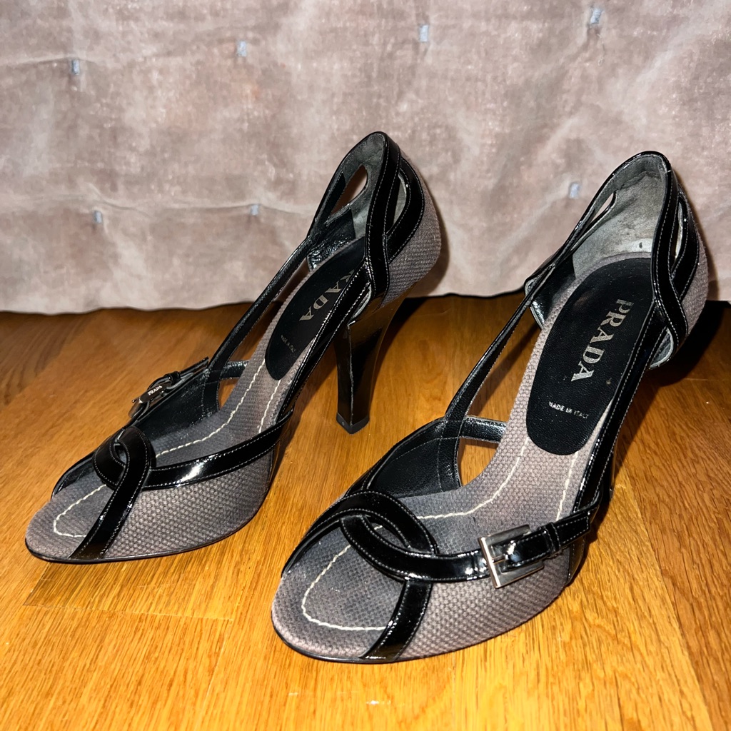 Prada Opened Toe Heels